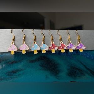 Stainless Steel Mushroom Earrings